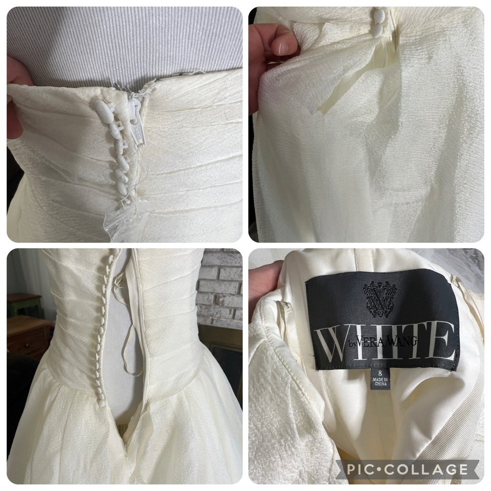 Vera Wang organza sweetheart tulle wedding dress - Picture 14 of 16